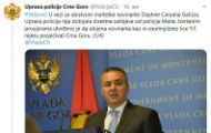 Црногорска полиција: Нисмо добијали захтеве с Малте у вези с убиством новинарке Црногорска полиција: Нисмо добијали захтеве с Малте у вези с убиством новинарке